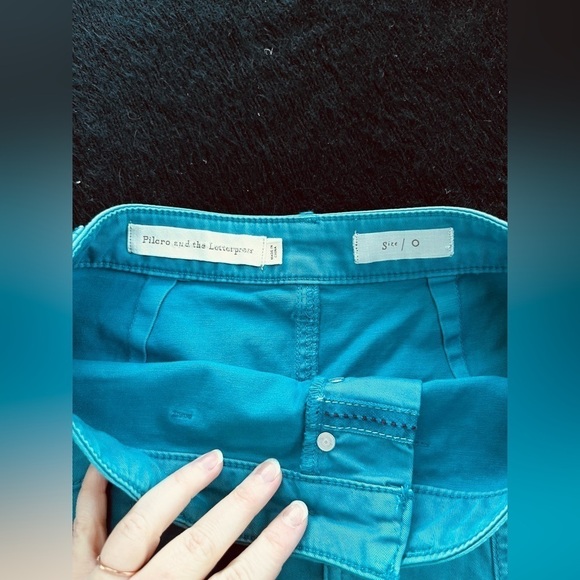 Pilcro And The Lettterpress Chino Pencil Skirt With Side Stripe - Picture 4 of 6